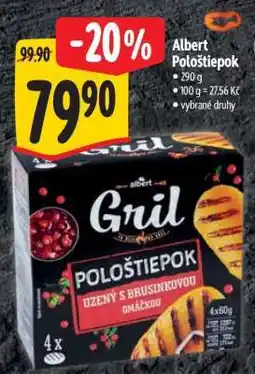 Albert Albert Pološtiepok nabídka