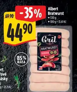 Albert Albert Bratwurst nabídka