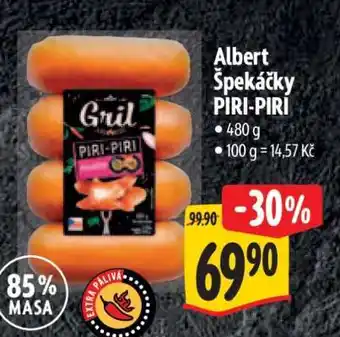 Albert Albert špekáčky PIRI PIRI nabídka