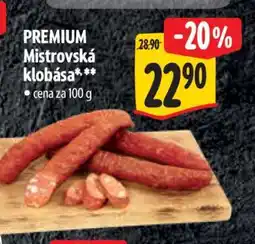 Albert PREMIUM Mistrovská klobása nabídka