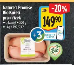 Albert Nature's Promise Bio Kuřecí prsní řízek nabídka