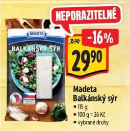 Albert Madeta Balkánský sýr nabídka