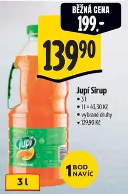 Albert Jupí sirup nabídka