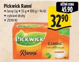 Albert Pickwick ranní nabídka