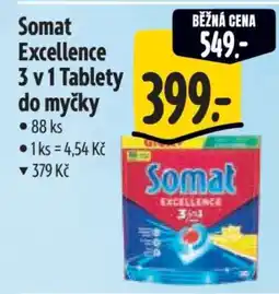 Albert Somat Excellence 3 v 1 Tablety do myčky nabídka