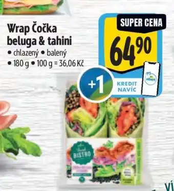 Albert Wrap Čočka beluga & tahini nabídka