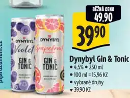 Albert Dynybyl Gin & Tonic nabídka