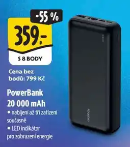 Albert PowerBank 20 000 mAh nabídka