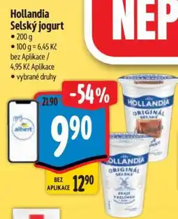 Albert Hollandia Selský jogurt nabídka
