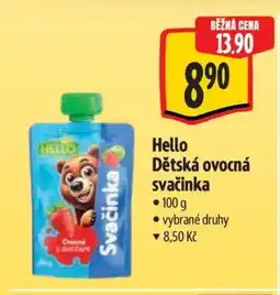 Albert Hello Dětská ovocná svačinka nabídka