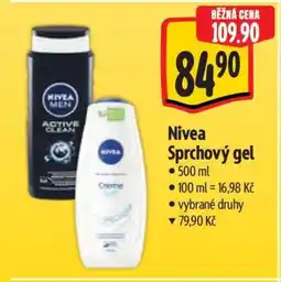 Albert Nivea sprchový gel nabídka