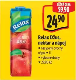 Albert Relax džus, nektar a nápoj nabídka