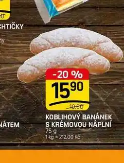 Flop KOBLIHOVÝ BANÁNEK S KRÉMOVOU NÁPLNÍ nabídka