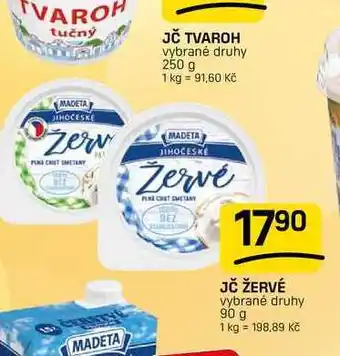 Flop JČ ŽERVÉ vybrané druhy nabídka