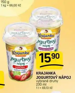 Flop KRAJANKA JOGURTOVÝ NÁPOJ vybrané druhy nabídka