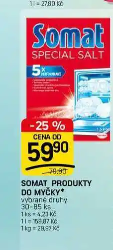 Flop SOMAT PRODUKTY DO MYČKY* vybrané druhy 30-85 ks nabídka
