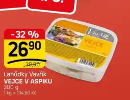 Flop Lahůdky vavřík vejce v aspiku nabídka