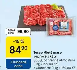 Tesco Tesco Mleté maso vepřové z kýty nabídka