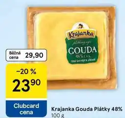 Tesco Krajanka Gouda Plátky 48% nabídka