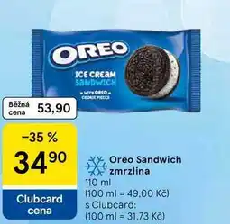 Tesco Oreo Sandwich zmrzlina nabídka
