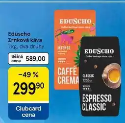 Tesco Eduscho Zrnková káva nabídka
