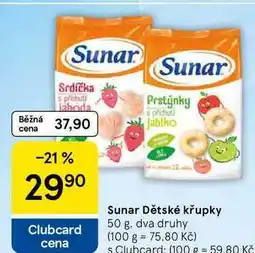 Tesco Sunar Dětské křupky nabídka
