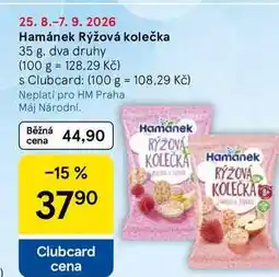 Tesco Hamánek Rýžová kolečka, 35 g, dva druhy nabídka