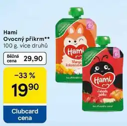 Tesco Hami Ovocný příkrm, 100 g, více druhů nabídka