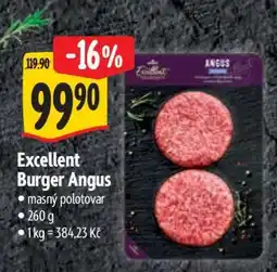 Albert Excellent Burger Angus nabídka