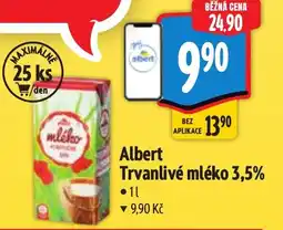 Albert Albert trvanlivé mléko 3,5% nabídka