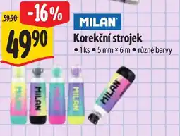 Albert Korekční strojek nabídka