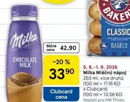 Tesco Milka Mléčný nápoj, 250 ml, více druhů nabídka