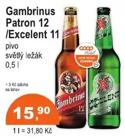 COOP DISKONT Gambrinus Patron 12 / Excelent 11 nabídka