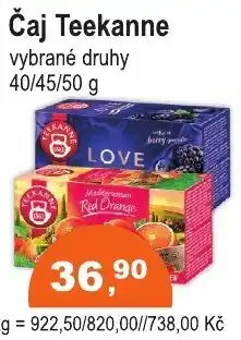 COOP DISKONT Caj Teekanne nabídka