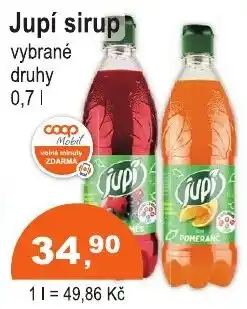 COOP DISKONT Jupi sirup nabídka