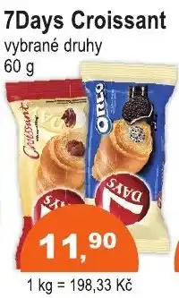 COOP DISKONT 7Days Croissant vybrané druhy nabídka