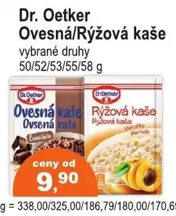 COOP DISKONT Dr. Oetker Ovesná/Rýžová kaše nabídka