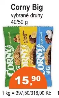 COOP DISKONT Corny Big vybrané druhy nabídka