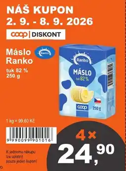 COOP DISKONT Ranko Máslo nabídka