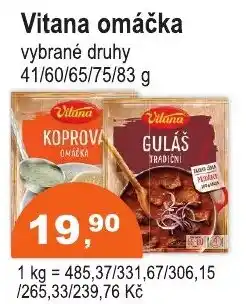 COOP DISKONT Vitana omáčka nabídka