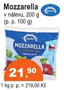 COOP DISKONT Ranho mozzarella nabídka
