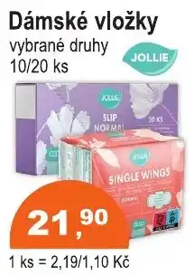 COOP DISKONT Jollie dámské vložky nabídka