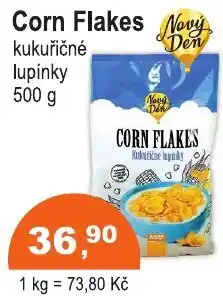 COOP DISKONT Nový Den corn flakes nabídka