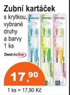COOP DISKONT DentActive zubní kartáček s krytkou nabídka