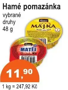 COOP DISKONT Hamé pomazánka nabídka