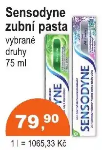 COOP DISKONT Sensodyne zubní pasta nabídka