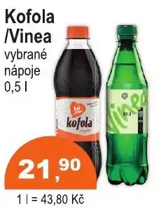 COOP DISKONT Kofola /Vinea vybrané nápoje nabídka