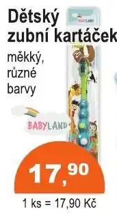COOP DISKONT Babyland dětský zubní kartáček nabídka