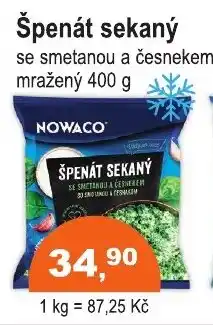COOP DISKONT Nowaco špenát sekaný se smetanou a česnekem nabídka