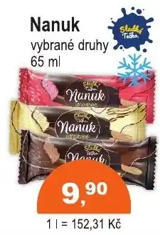 COOP DISKONT Nanuk vybrané druhy nabídka